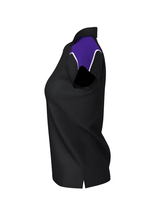 WOMEN'S POLO (Black/Purple)