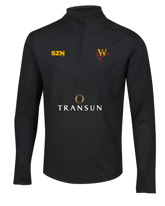 Premium 1/4 Zip Mid layer Black