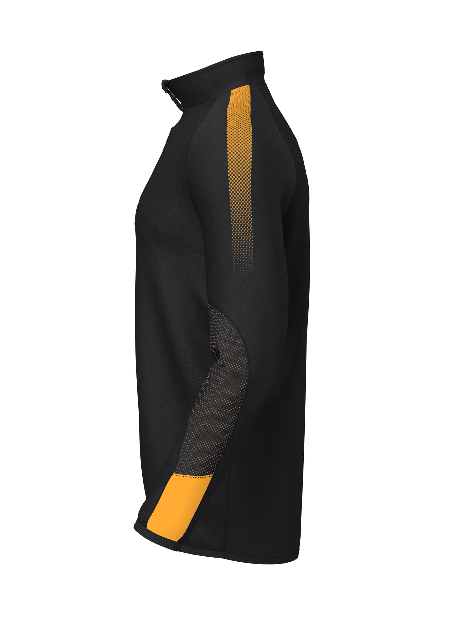 Pro Team 1/4 Zip Mid layer Black/Orange