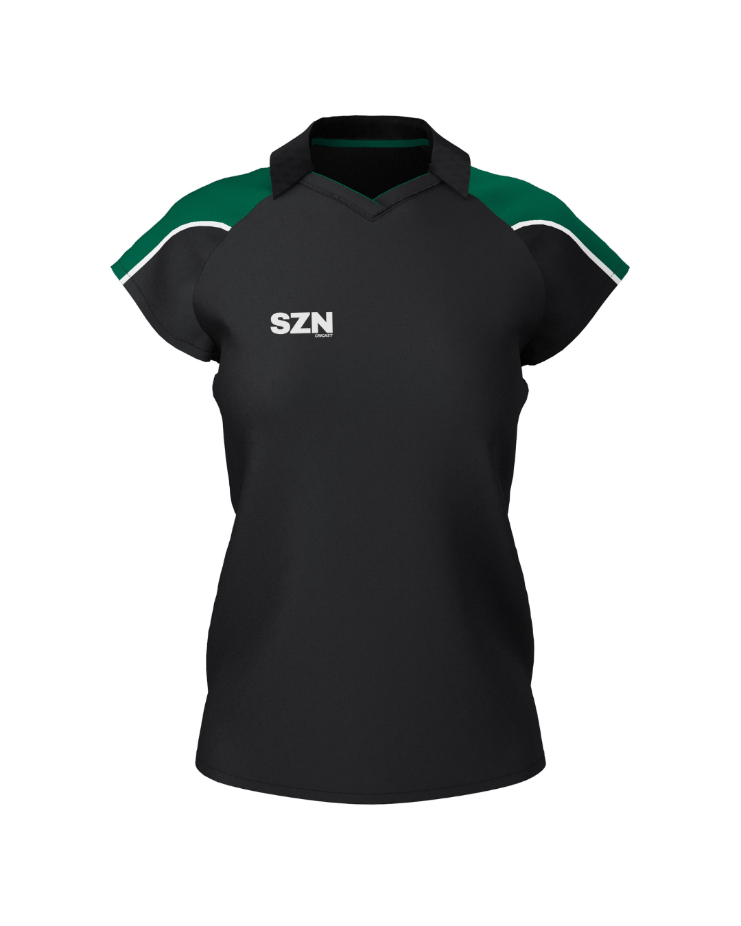 WOMEN'S POLO (Black/Green)