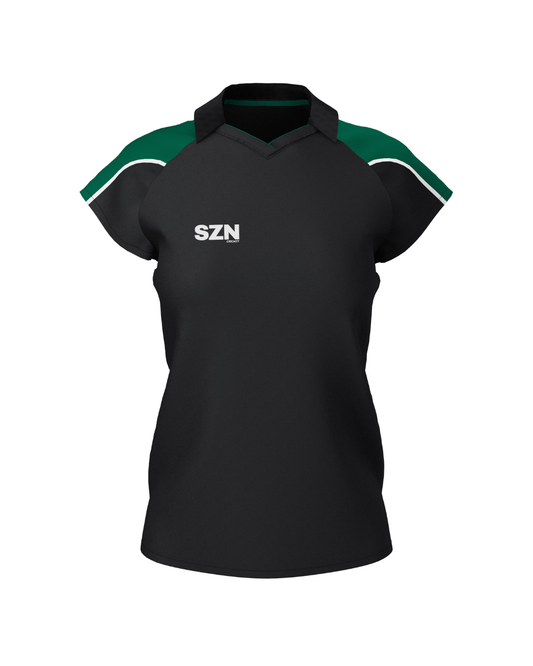 WOMEN'S POLO (Black/Green)
