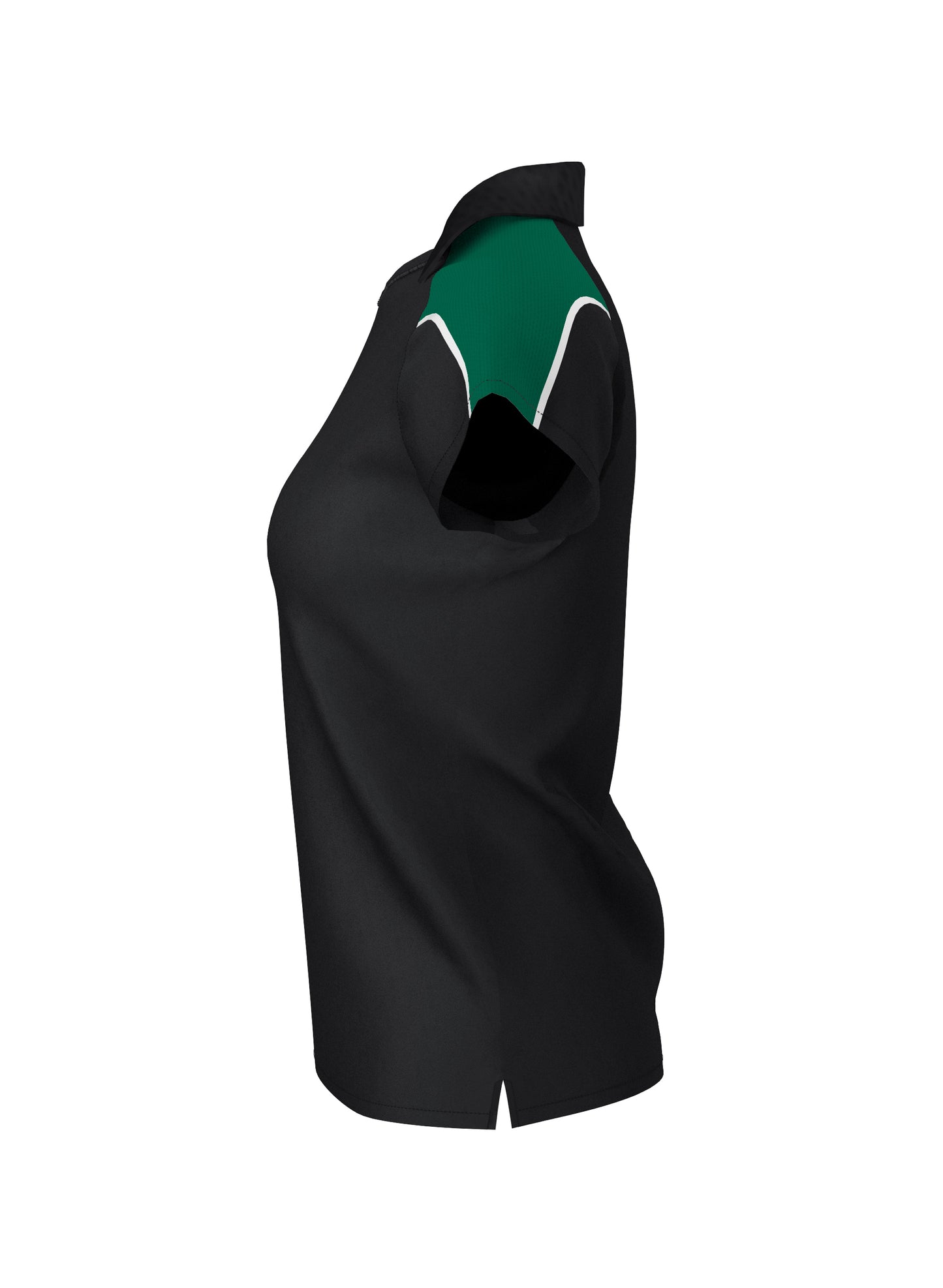 WOMEN'S POLO (Black/Green)