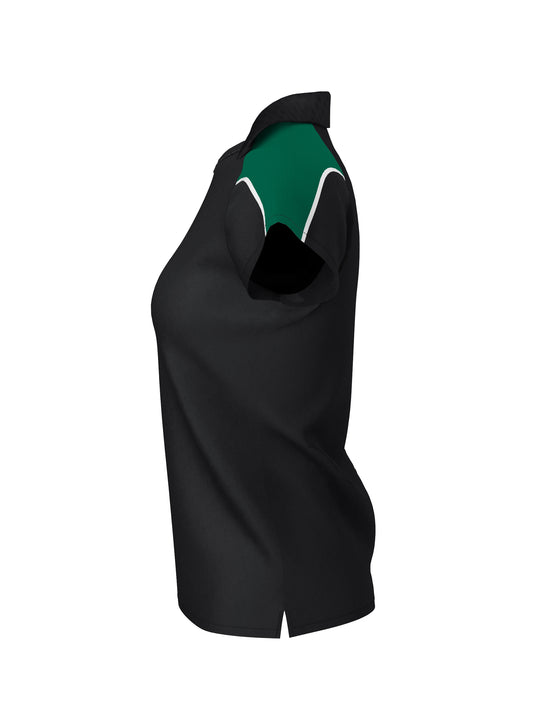 WOMEN'S POLO (Black/Green)