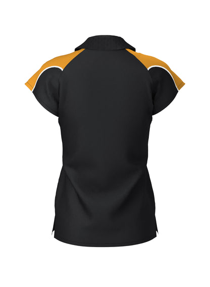 WOMEN'S POLO (Black/Amber)