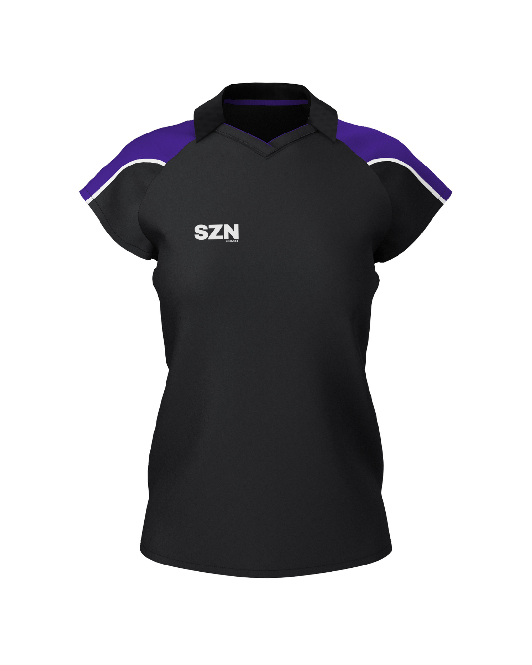 WOMEN'S POLO (Black/Purple)