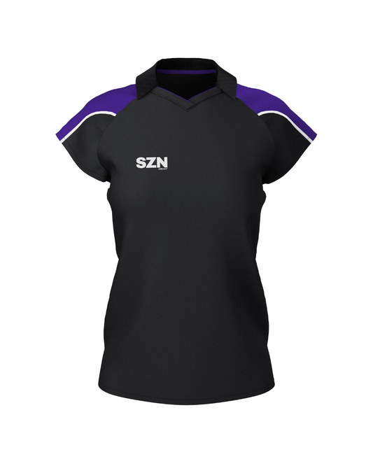 WOMEN'S POLO (Black/Purple)