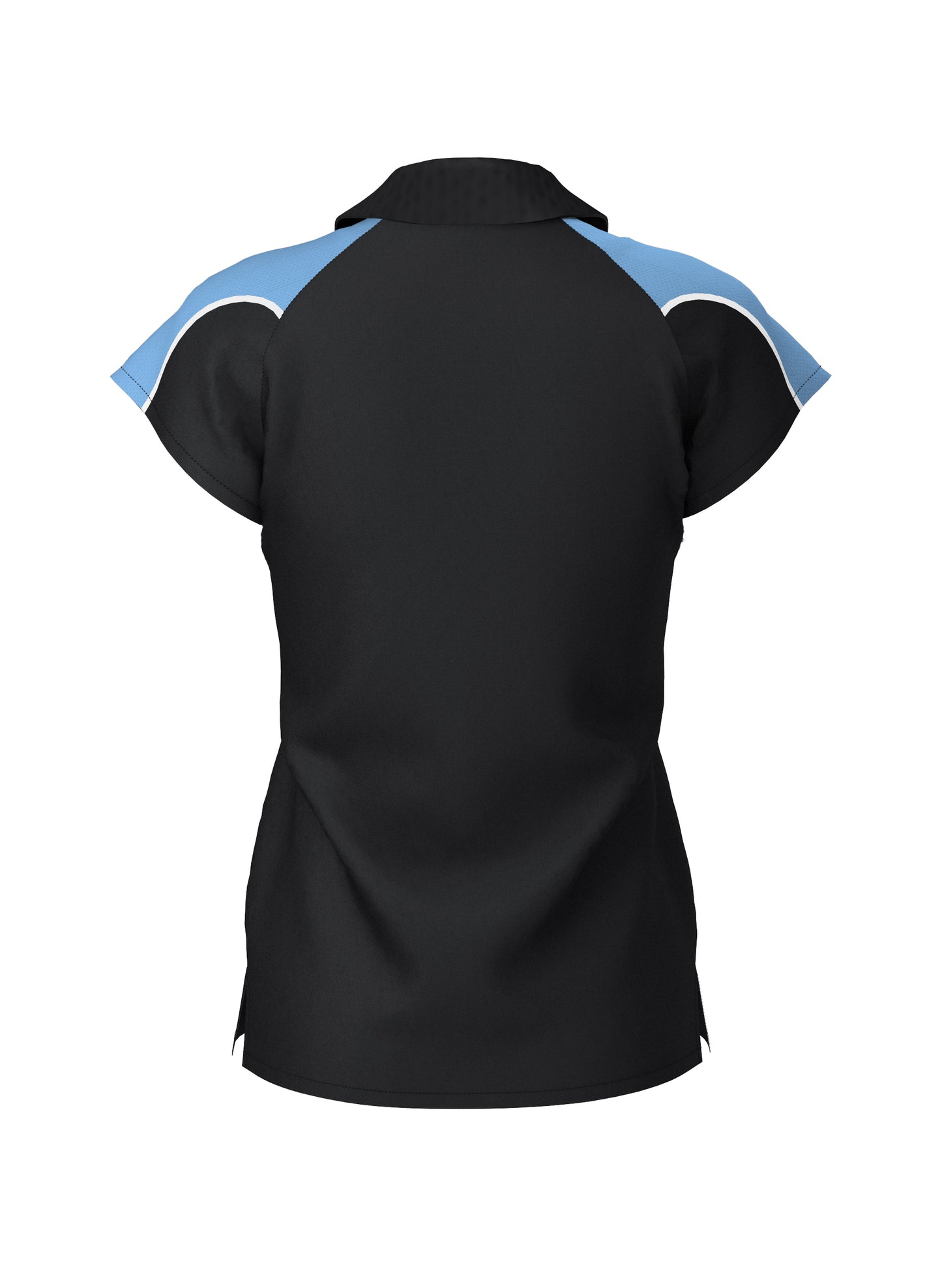 WOMEN'S POLO (Black/Sky)