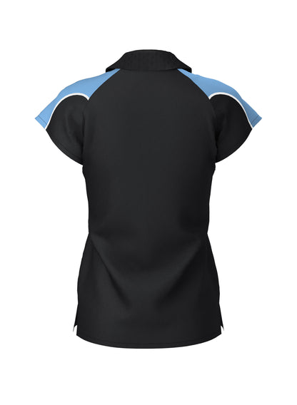 WOMEN'S POLO (Black/Sky)
