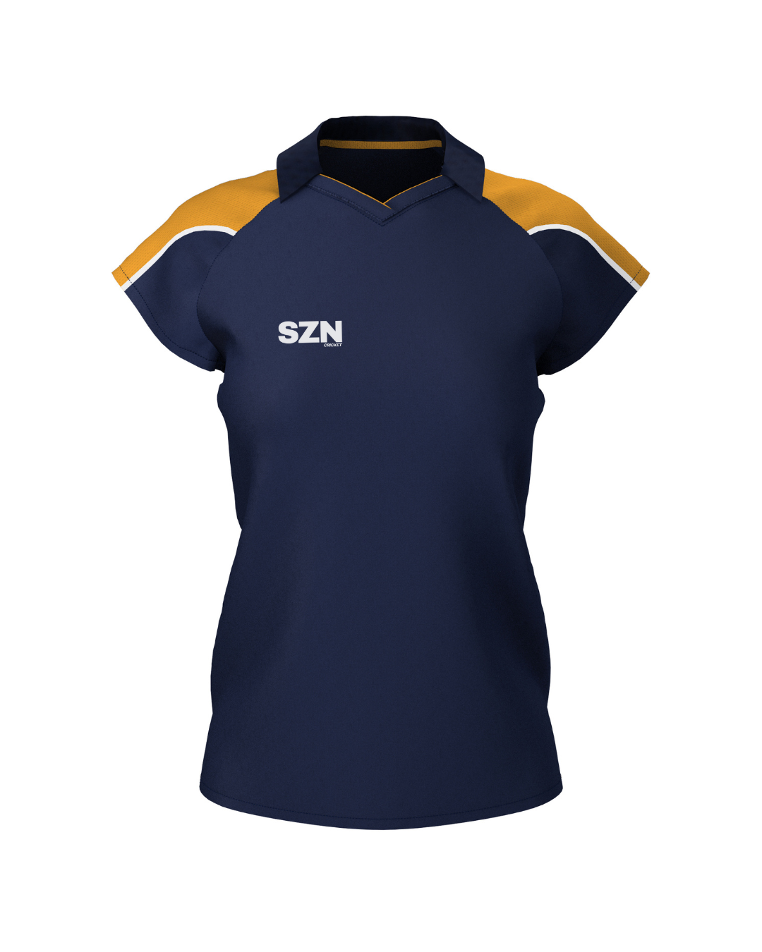 WOMEN'S POLO (Navy/Amber)