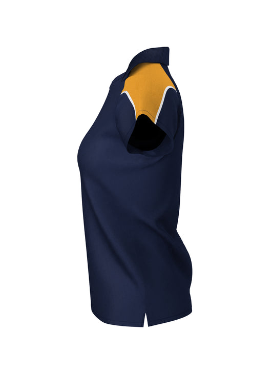 WOMEN'S POLO (Navy/Amber)