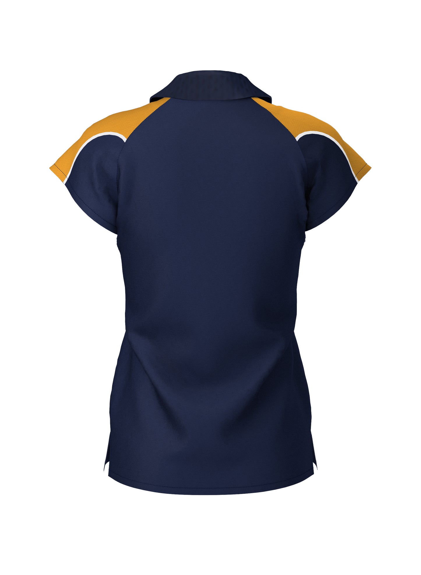 WOMEN'S POLO (Navy/Amber)