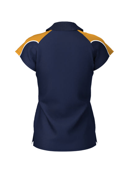 WOMEN'S POLO (Navy/Amber)