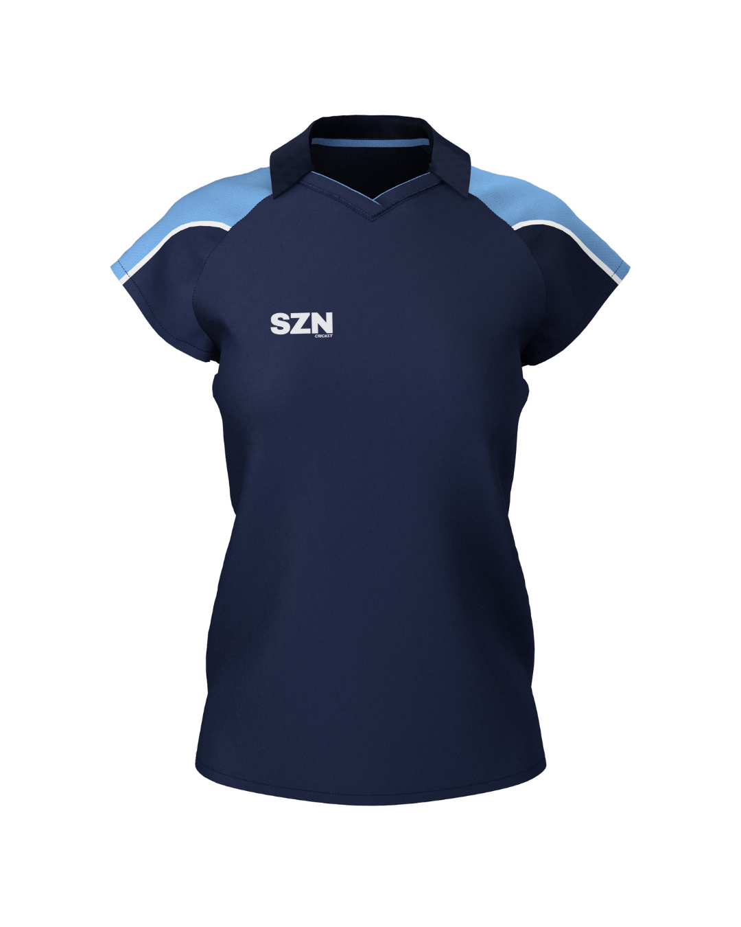 WOMEN'S POLO (Navy/Sky)