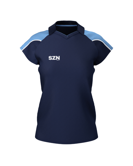 WOMEN'S POLO (Navy/Sky)