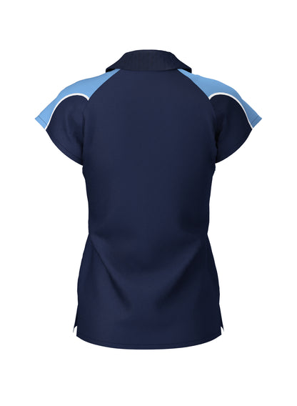 WOMEN'S POLO (Navy/Sky)