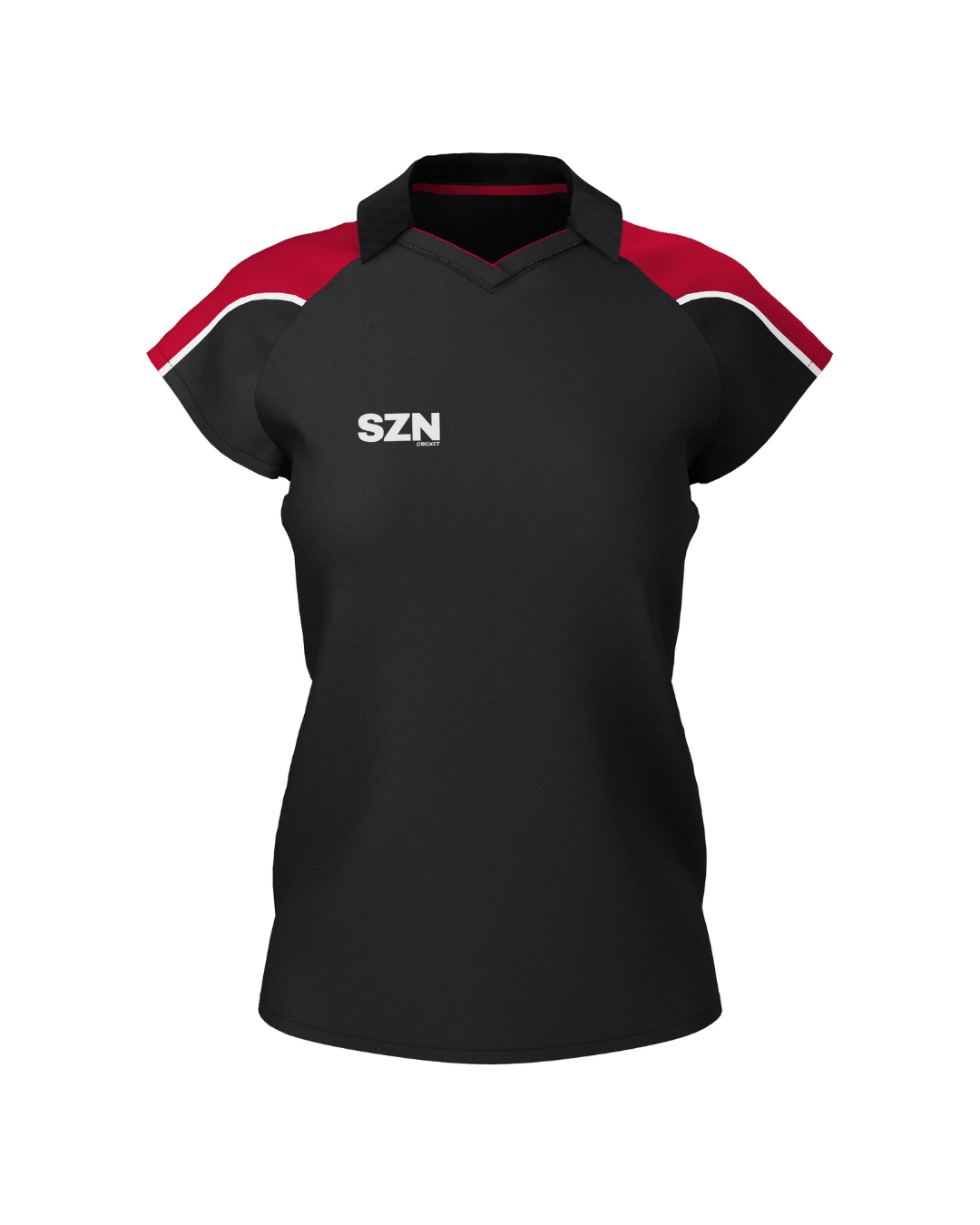 WOMEN'S POLO (Black/Red)