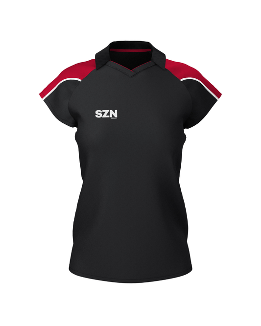 WOMEN'S POLO (Black/Red)