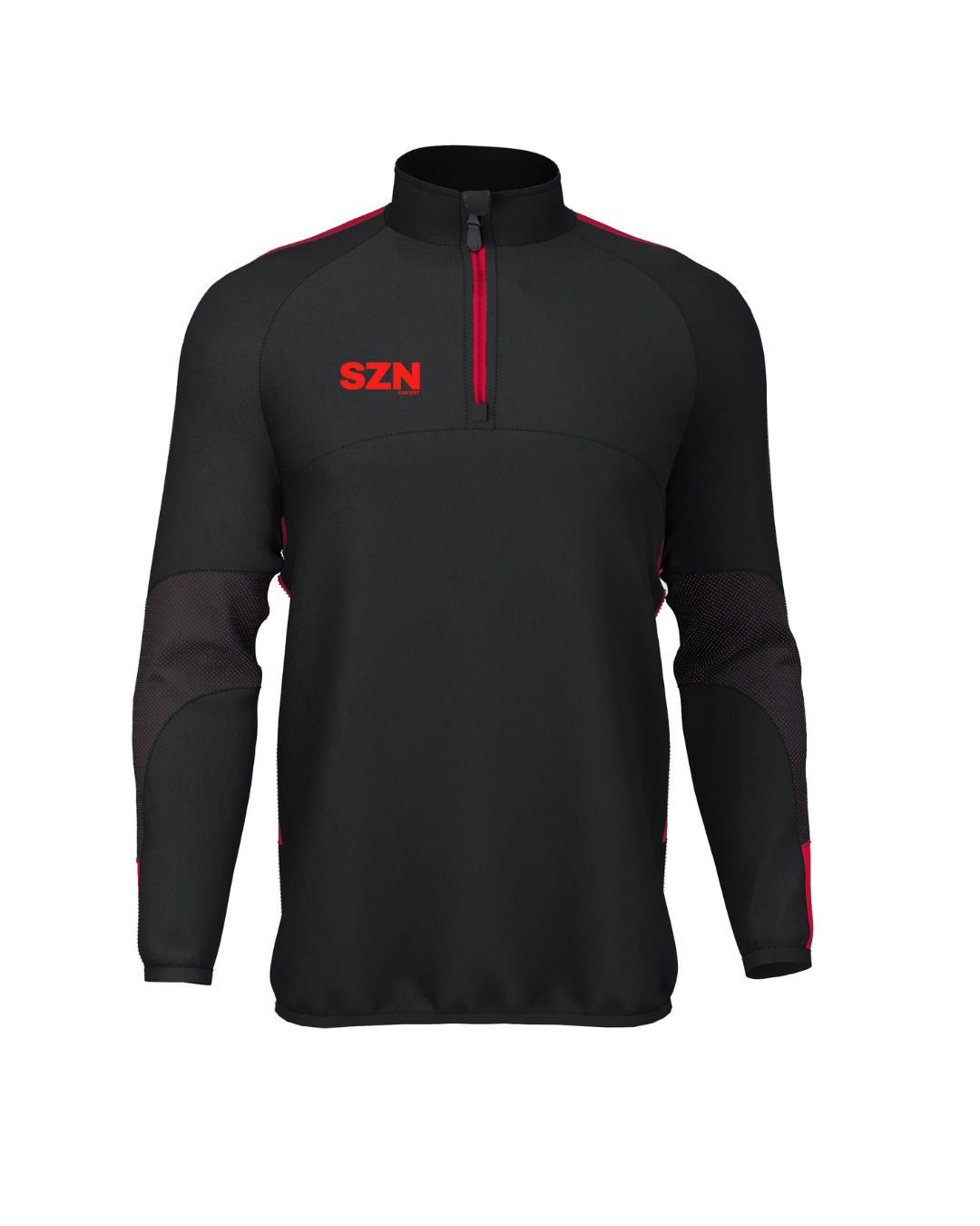Pro Team 1/4 Zip Mid layer Black/Red