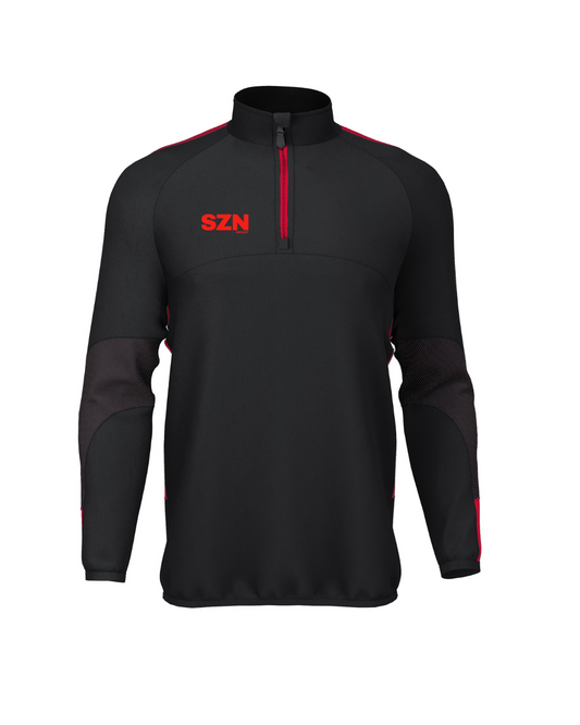 Pro Team 1/4 Zip Mid layer Black/Red